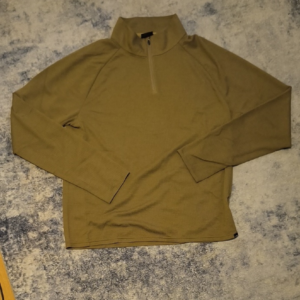 Prana Men's Zip Up Sweater in Olive